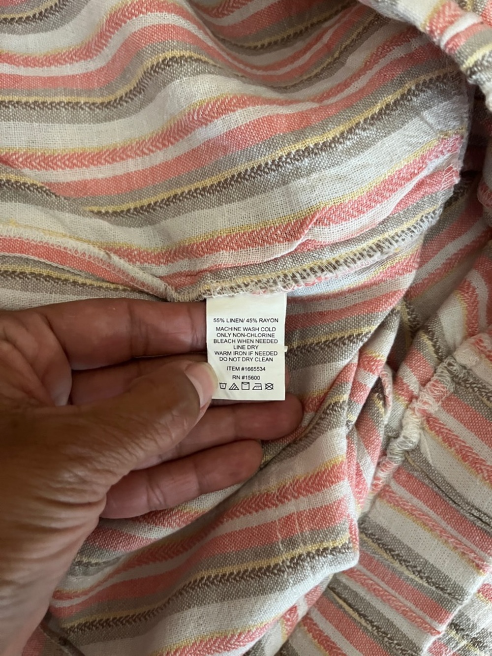 Briggs Multicolored Stripe Linen Blend Shorts Women's Size L – NWT – Lot of 2 - Picture 8 of 8